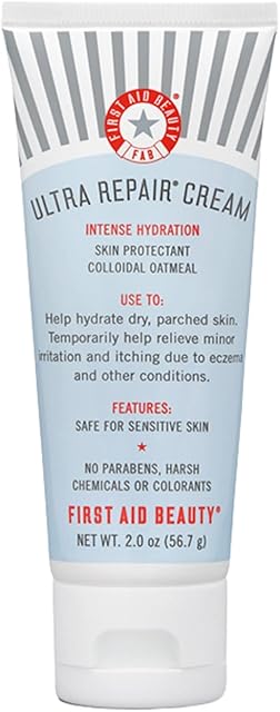 First Aid Beauty Ultra Repair Cream Intense Hydration Moisturiser  For Face and Body  Instant & Long-Term Moisturising Relief for Dry, Distressed Skin  56.7g