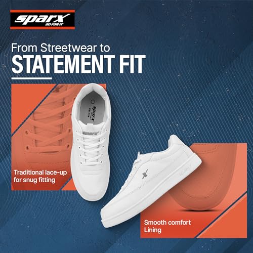 SPARX Men Blue Stylish Sneakers Shoe White - Image 6