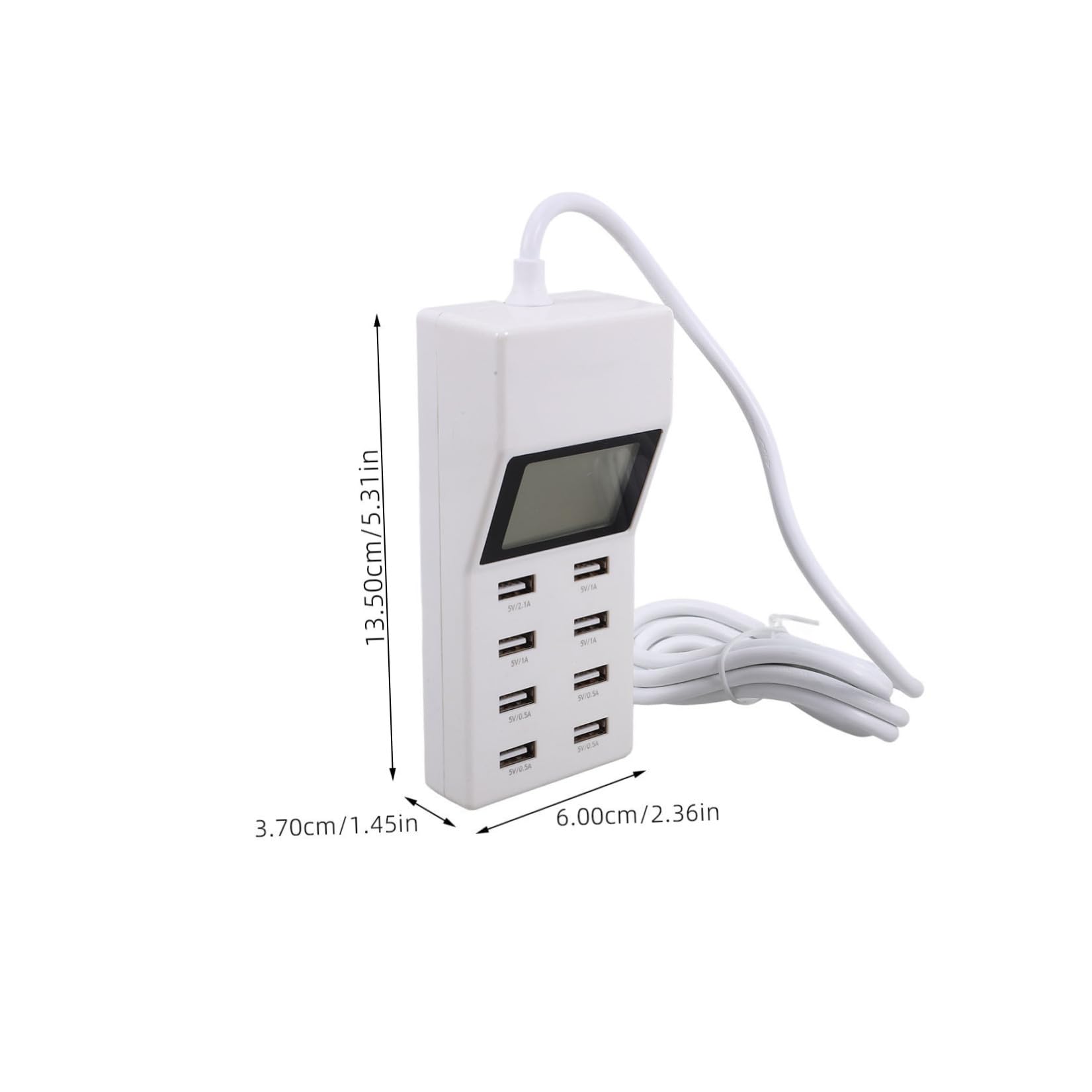 Stazione di Ricarica USB Multipla a 8 Porte Schermo Lcd