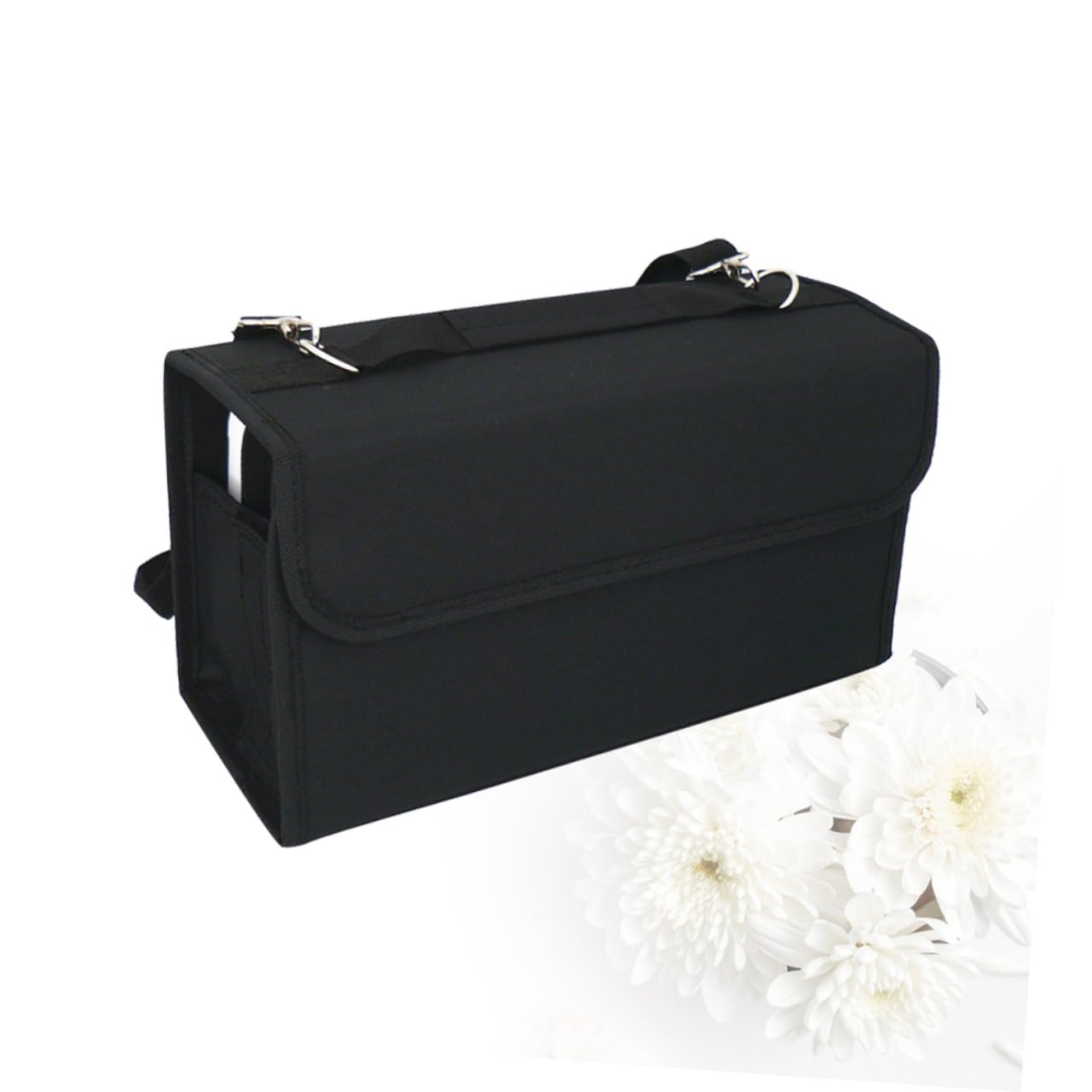 Lurrose Portapennarelli con Scomparti in Nylon Resistente Custodia Staccabile con Tracolla Borsa con Cerniera per Tavolo o Armadietto Adatta per Rossetti