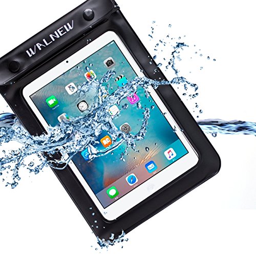 Image of Walnew Universal Waterproof eReader Protective Case Cover for Kindle Oasis, Kindle Paperwhite, Kindle Keyboard,Amazon Kindle eReader, Kindle Fire, Sony Kobo Nook ereader, iPad Mini and more,Black
