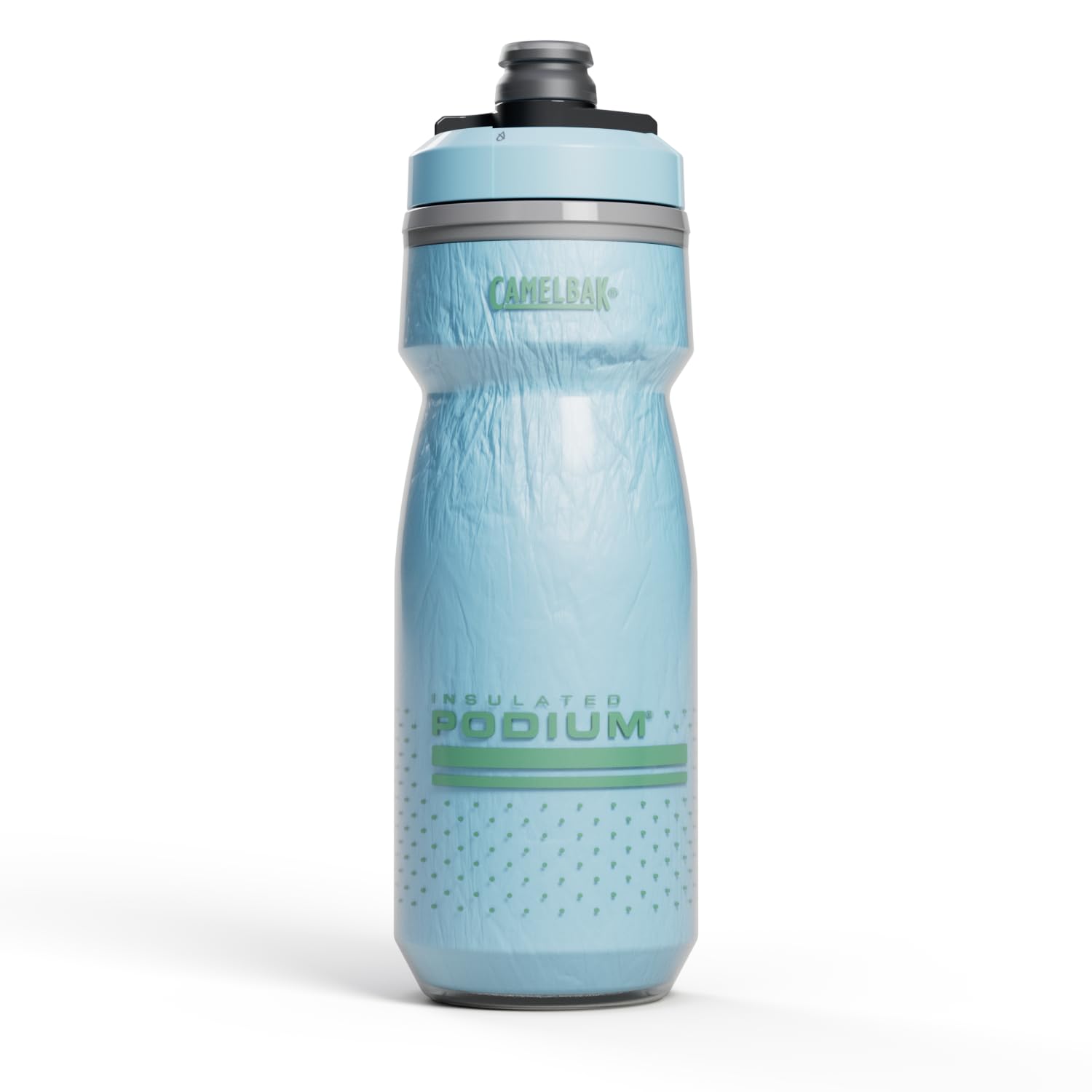 Photo 1 of CamelBak Podium Chill Insulated Bike Squeeze Water Bottle, Cold Retention for Cycling, 21oz, Crystal Blue