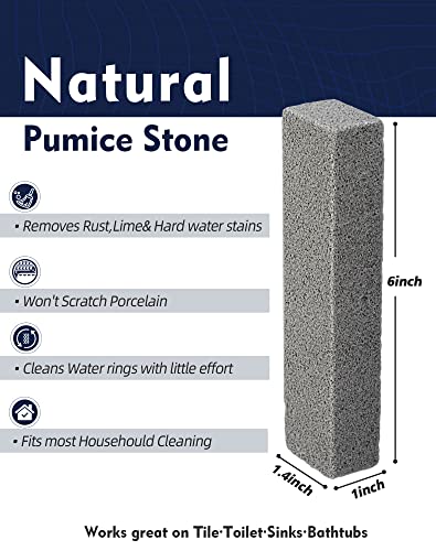 Maryton Pumice Stone For Toilet Cleaning, Non Scratch Pumice Stone For Cleaning Hard Water Stain On Toilet Bowl, Tile, Kitchen, Pack Of 16 #TOP1