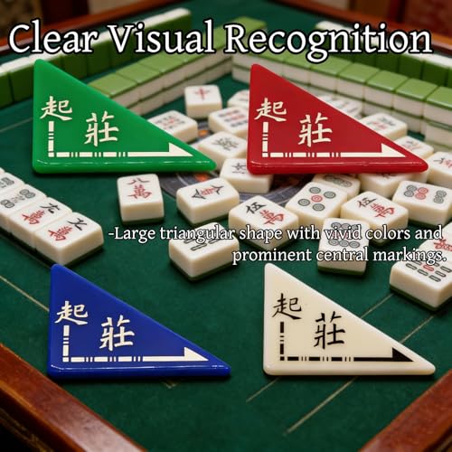 Set de 4 Marcadores Triangulares Grandes para Mahjong miniatura 4
