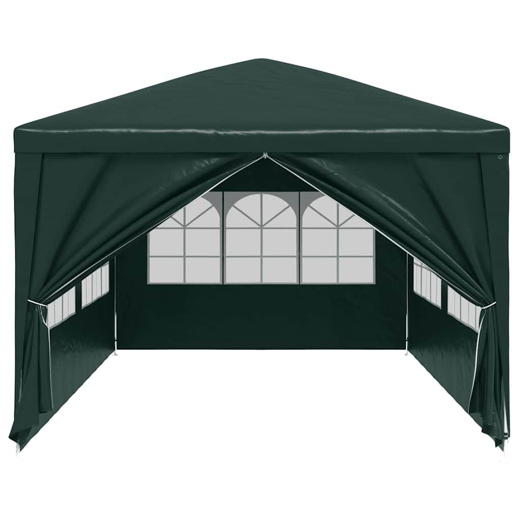 Partyzelt 3x6 m Gruen pavillon festzelt gartenzelt faltpavillon ueberdachung wetterfest uv Schutz stabil Fuer terrasse, Outdoor, Camping, Event, Grillen und Strand
