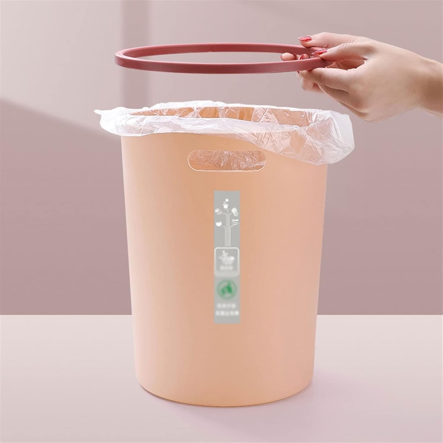 ゴミ箱 創造的な家庭用ゴミ箱は浴室のキッチンオフィスのリビングルームの大きいサイズカバーのない北欧のファッションシンプルなゴミ箱 浴