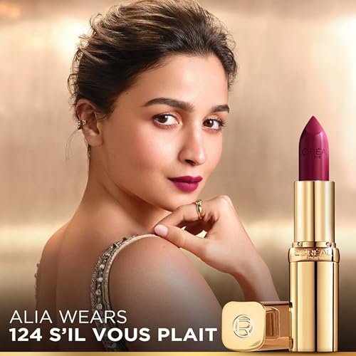 L’Oréal Paris Color Riche Satin Lipstick- 124 S'il Vous Plait, 4.3 gm 3 51nu1eCTwIL. SL500