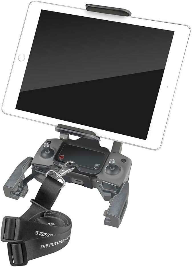 Tablet Phone Mount Bracket Holder for DJI Mavic 2 PRO/Mavic 2 Zoo/Mavic Pro/Mavic Air/Spark Remote Control 4.6"-11"（Black）