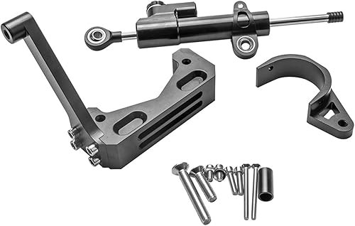 Miniatura 2 de Compatible con Zero 10X - Amortiguador de dirección de scooter eléctrico, estabilizador de rueda delantera, accesorio de modificación con soporte de