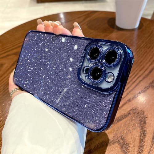 Coque violette brillante pour Galaxy S21 Ultra protection papier pailleté