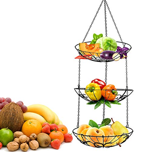 YOYIK Corbeille a Fruit Panier a Fruit Métal Bol a Fruit Cover