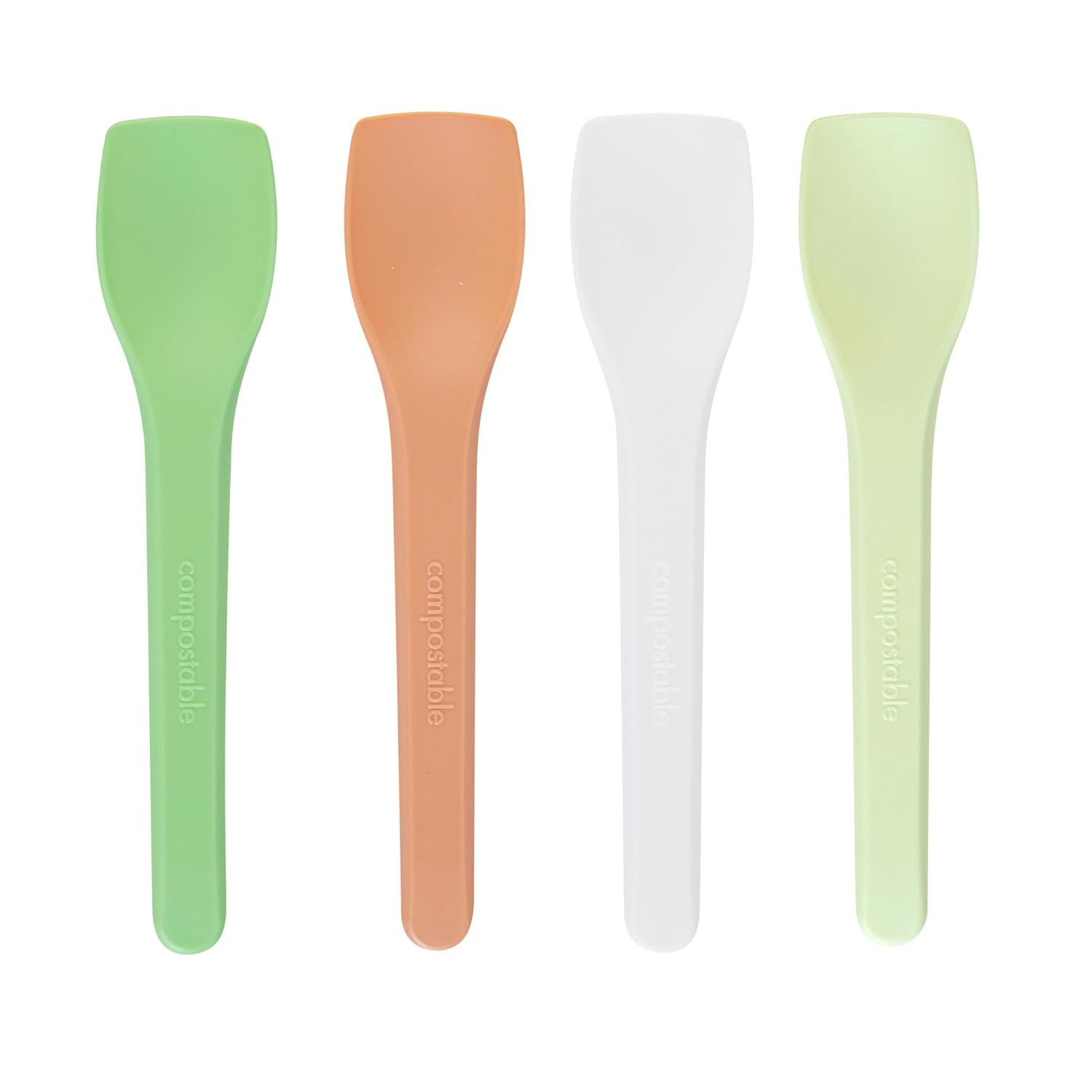 Restaurantware Ice Cream Spoon 1000 Pack of 4 Inch Sampling Tasting Spoon Plastic Cold Food Friendly Heat-Resistant Sustainable