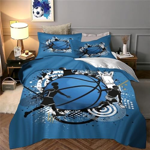 Parure de lit basketball 3D microfibre de qualité supérieure et finitions soignées - 6