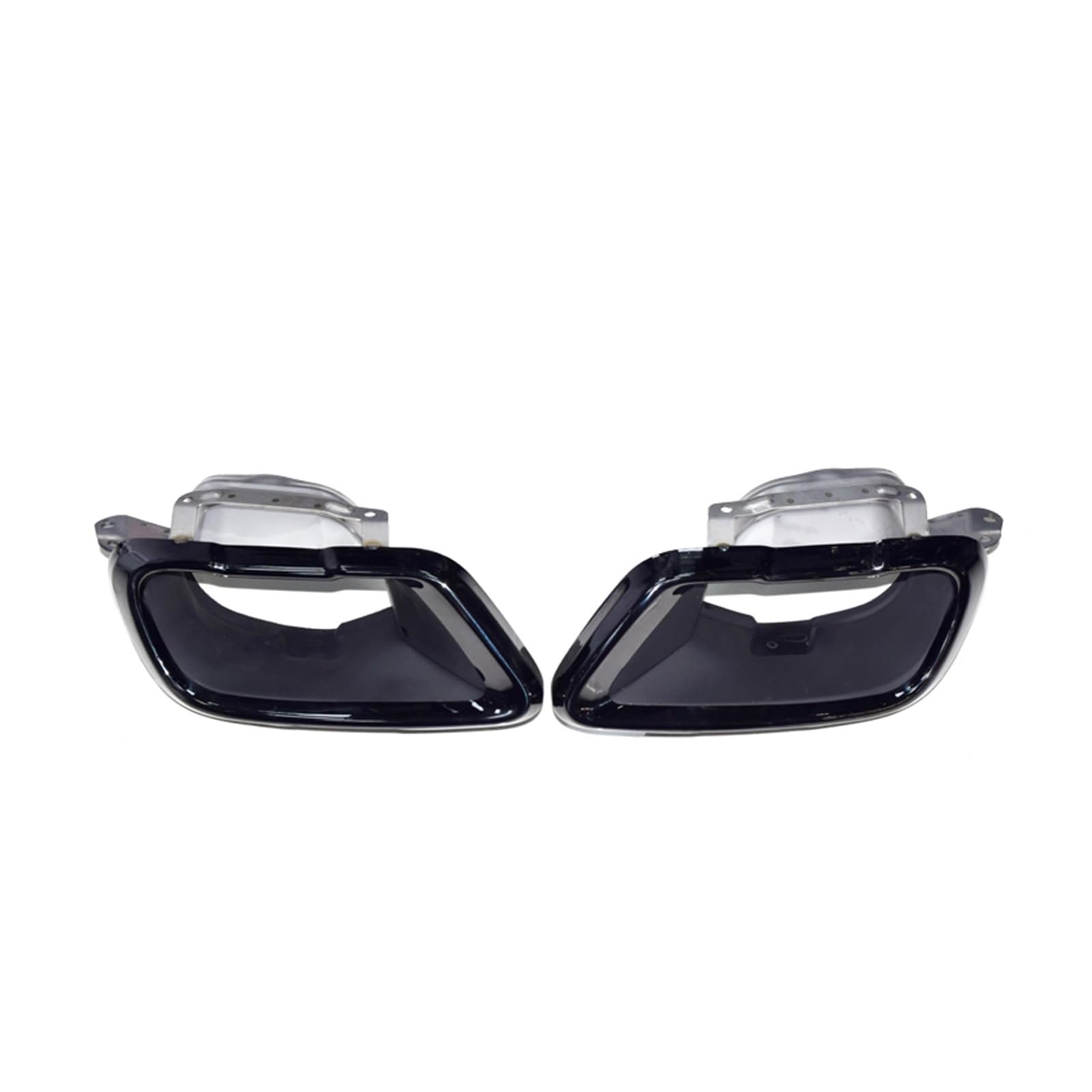 Terminali Scarico Per BMW X5 G05 X6 G06 X7 G07 2020+ Terminali Scarico Auto Sport Neri Quadrati Acciaio Inossidabile(Style A Black)