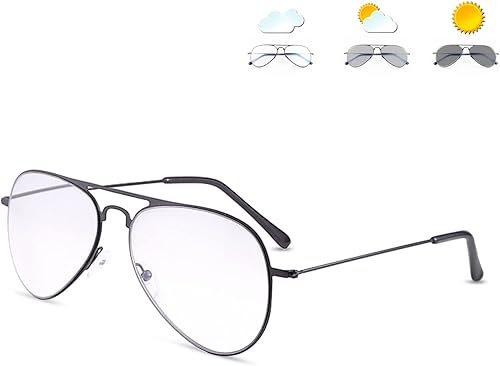 Miniatura 7 de LJIMI - Lentes de lectura fotocromáticos progresivos multienfoque, transición, lector de sol, lentes de sol con bloqueo de luz azul para hombres y