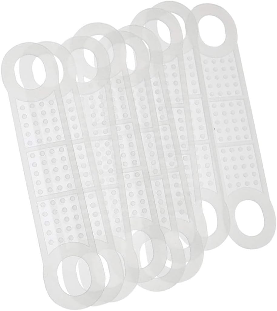 100PCS 100mm Transparent Coloured Hanger Slipcovers Anti Slip Silicone Protection Garment Hanger Bar Anti Slip Stickers Suitable for Wooden or Plastic Hanger