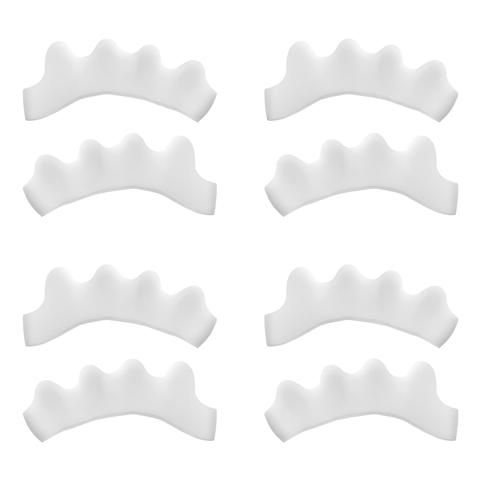 4 Pares Separador Dedos Pie,Care Separador Dedos Pie,Separador Dedos Pie Silicona,Separador Dedos Pie Juanete Toe Spacer,Alivio y Salud Podal, Enderezar Dedos Torcidos o Superpuestos