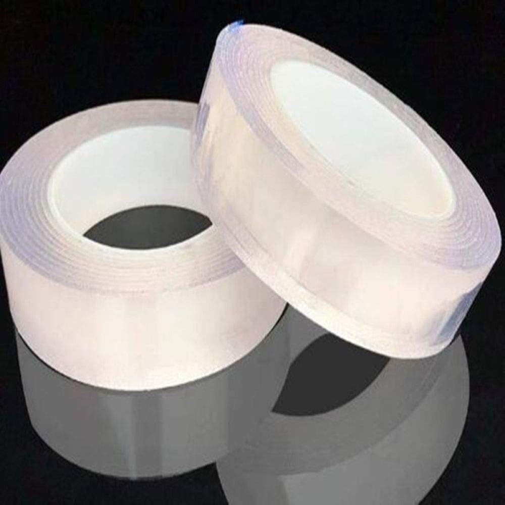 GYDHZJDA 0.5mm Thickness Double Sided Tape Nano Transparent No Trace Acrylic Magic Tape Reuse Waterproof Adhesive Tape Cleanable