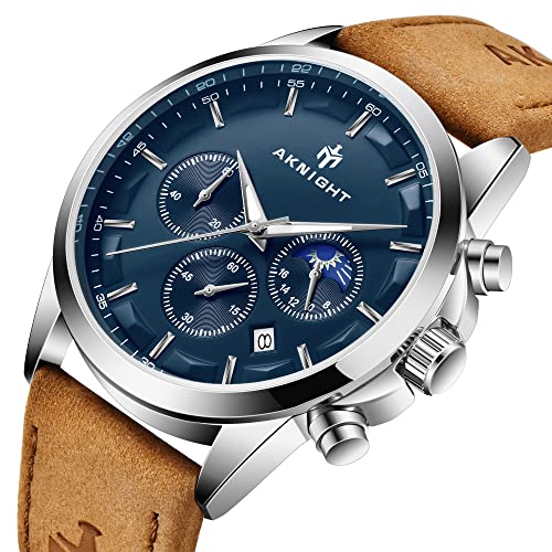 Image of BENYAR Men's Watch Quartz Movement Watches for Men 3ATM Waterproof Men's wristwatches Multifunctional Chronograph with dial Date Display Business Casual