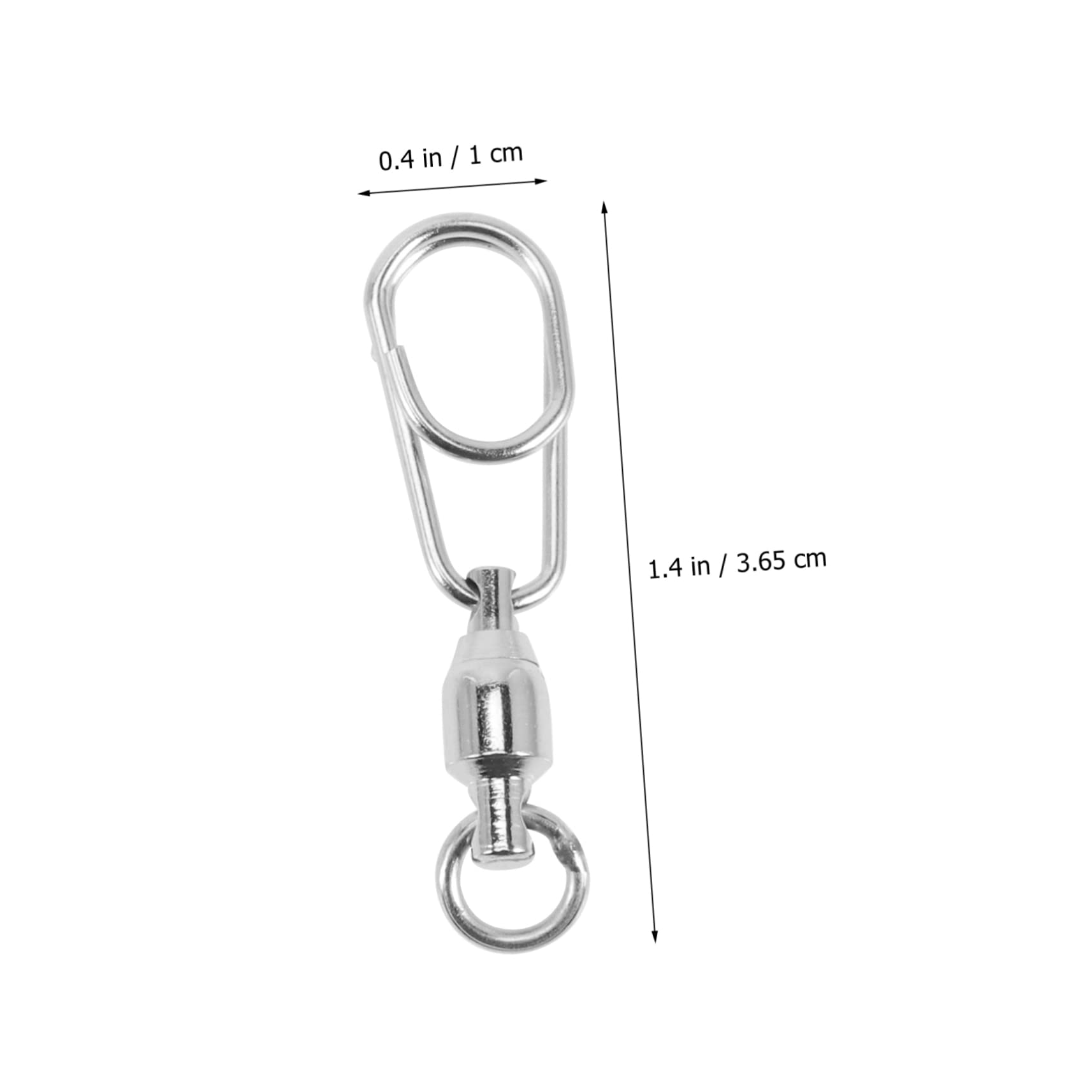 INOOMP 60 Pezzi Connettore Ad Anello A Otto Figure Esche Pesca per Cuscinetti A Dolce Utensile Rotante Pesca Girelle Rotanti Pesca A Scatto Girevoli Connettore A Scatto