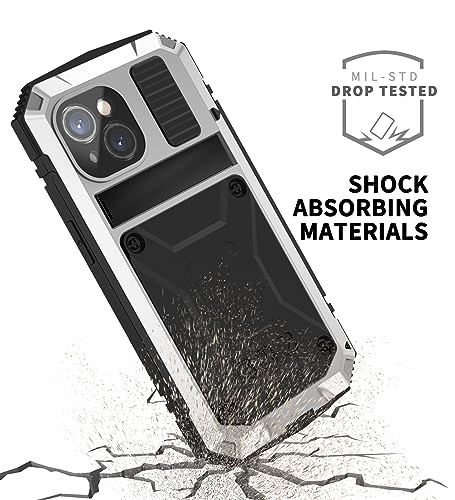 Coque iPhone 15 Plus antichoc 360 avec support alu et protection objectif