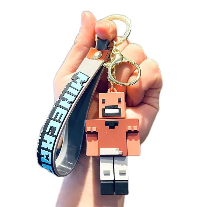FowWelt Cartoon Characters Keychain for Girls Boys, Cute Silicon Keychains Accessories Keyring Key Purse Backpack Car Char...