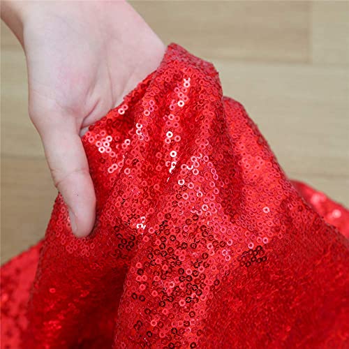 24 Round Red Tree Skirt Small Christmas Tree Skirt Outdoor Party Tree Decorations Little Sparkle Tree Skirt for All Occasions by B-COOL - Image 8