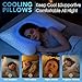 QUTOOL Cooling Pillow for Sleeping, CertiPUR-US Shredded Memory Foam King Pillows Set of 2, Cool Pillow for Hot Sleepers Adjustable Firm Pillow for Side, Back, Stomach Sleepers Soft Yet Support, White