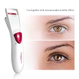JJIIEE Electric curling eyelash curler,Fast Heating UP Long Lasting Curved Eyela...