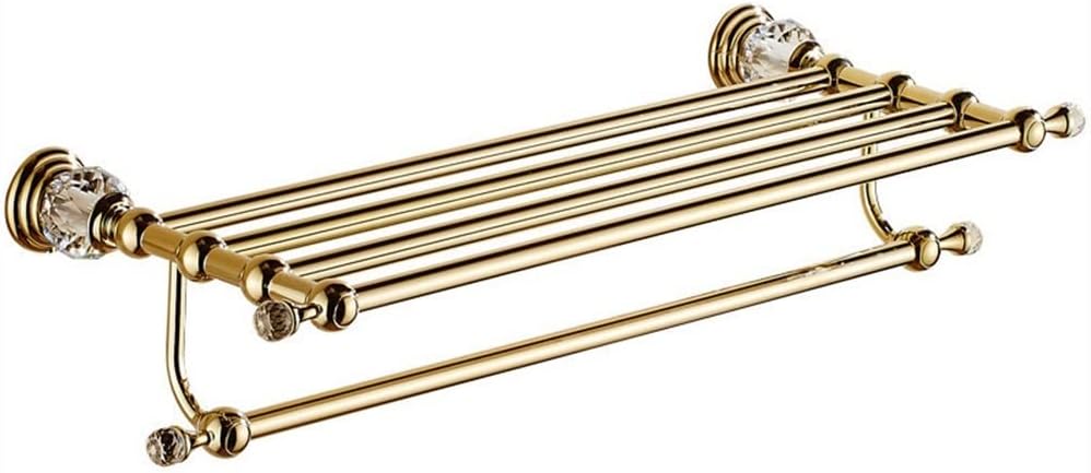 Towel Rails Towel Racks, Bathroom Towel Rack Wall Mounted Towel Holder,Plated Towel Rack,Bathroom Hardware Towel Holder,Bathroom Shelf with Towel Rail