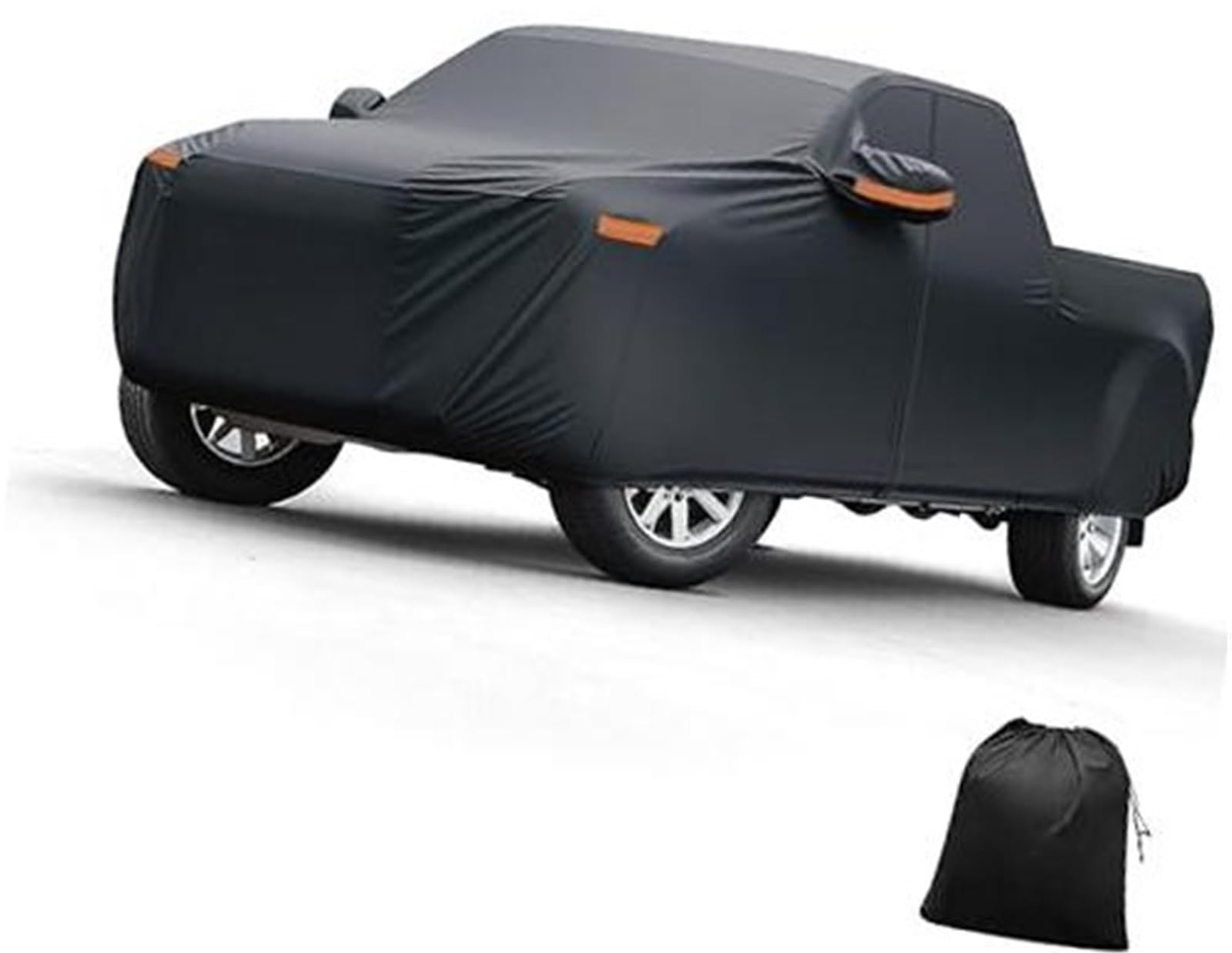 Pokrowiec na samochód, do Toyoty, do Tundry, folia aluminiowa zewnętrzna wodoodporna ochrona przed słońcem, deszczem, śniegiem i gradem z drzwiami, na zamek błyskawiczny, Pokrowiec na samochód
