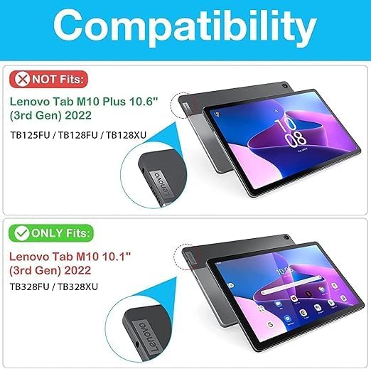 Image of Compatible with Compatible with Lenovo Tab M10 FHD 3rd Gen (10.1 inch) (25.65 cm) Tablet Tempered Glass Screen Protector Guard Full Screen Coverage with Easy Installation kit | Anti-Scratch