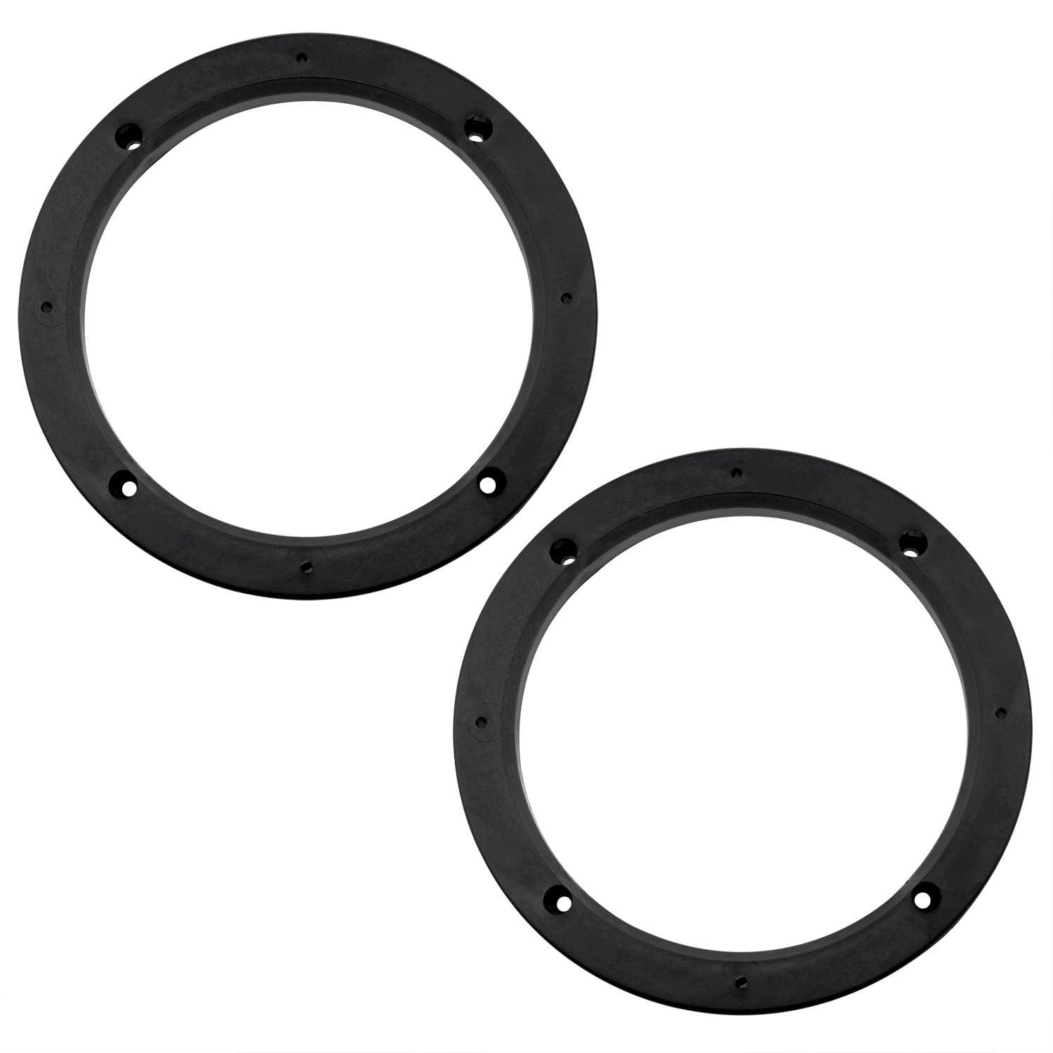 Yocimango6.5-inch ABS Speaker Gasket Speaker Spacer car Speaker Adaptor kit Speaker mounting Bracket Ring (Black)-2pcs