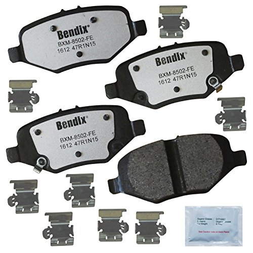 Image of Bendix Fleet Metlok PBD1612 Semi-Metallic Rear Brake Pads for Select Models Ford Explorer, Flex, Police Interceptor Sedan, Utility, Special Service Taurus, Lincoln MKS, MKT