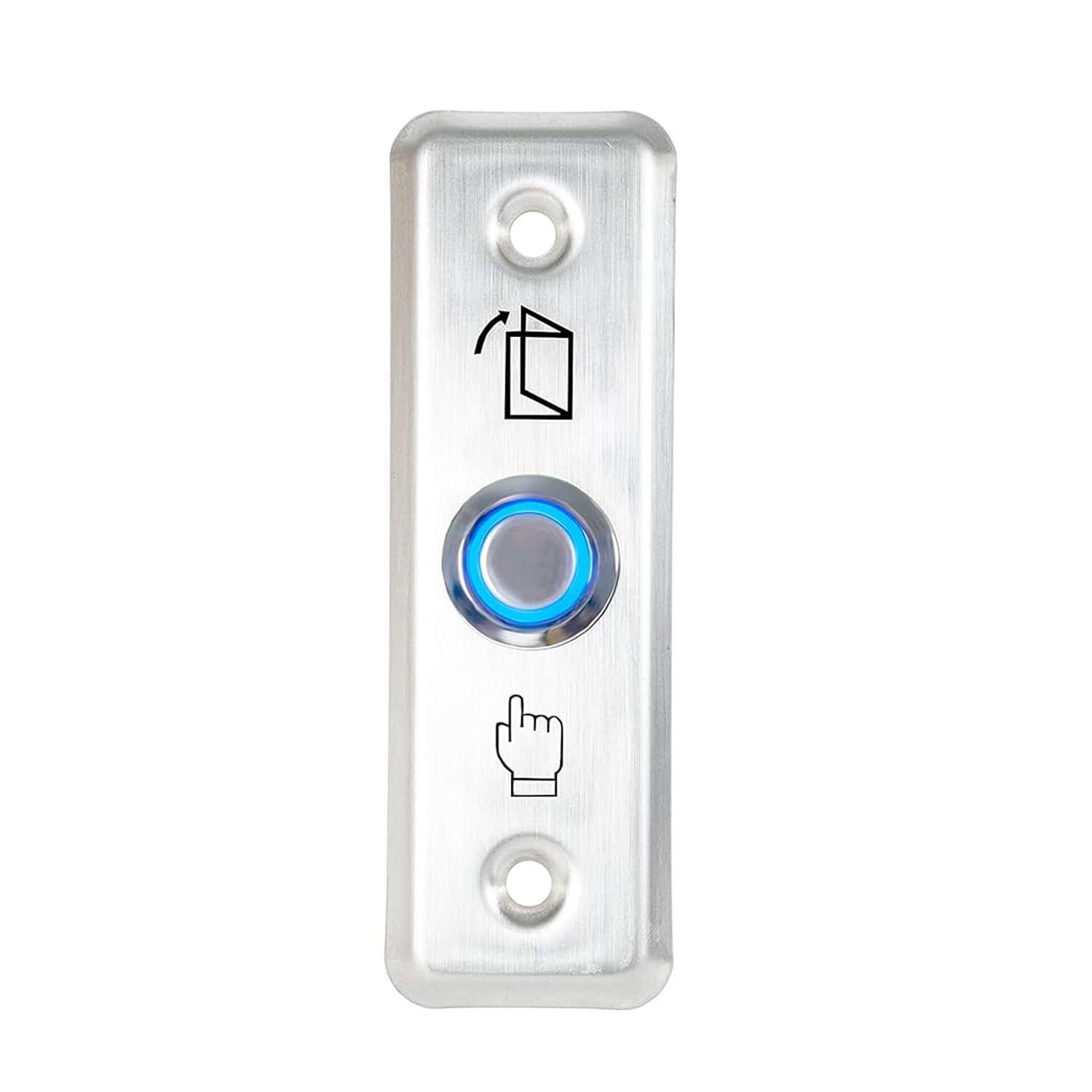 Team Office Stainless Steel Door Exit Push Button Switch – Access Control, NO/NC/COM Output, Compact Size, Durable & Reliable