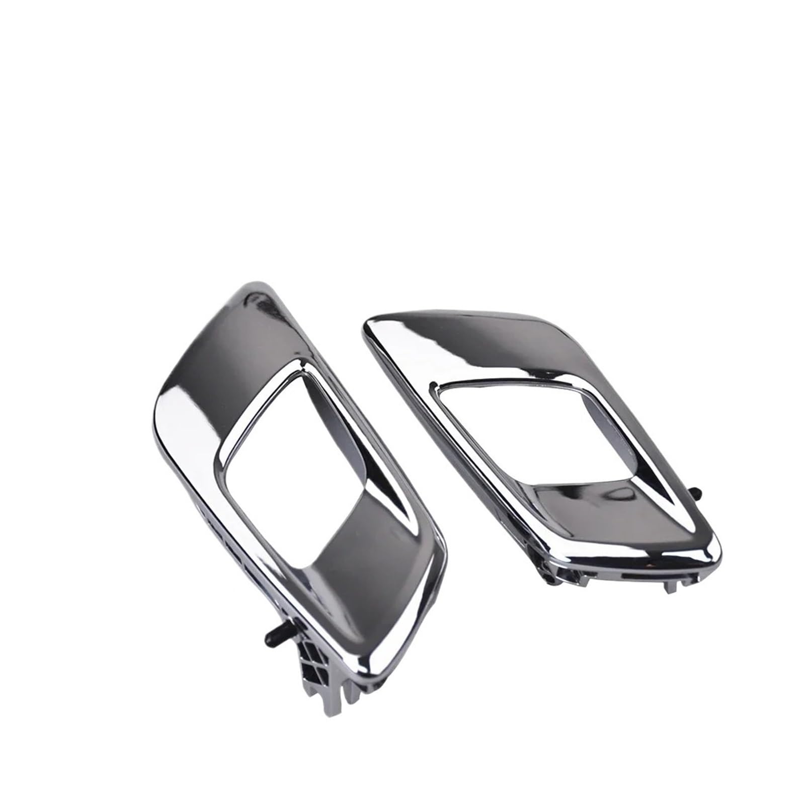 Hljnlvbn Bright Silver 1 Pair Door Handle For Mazda For Bt50 2012-2019 Door Inner Handle Silver Grey Car Interior