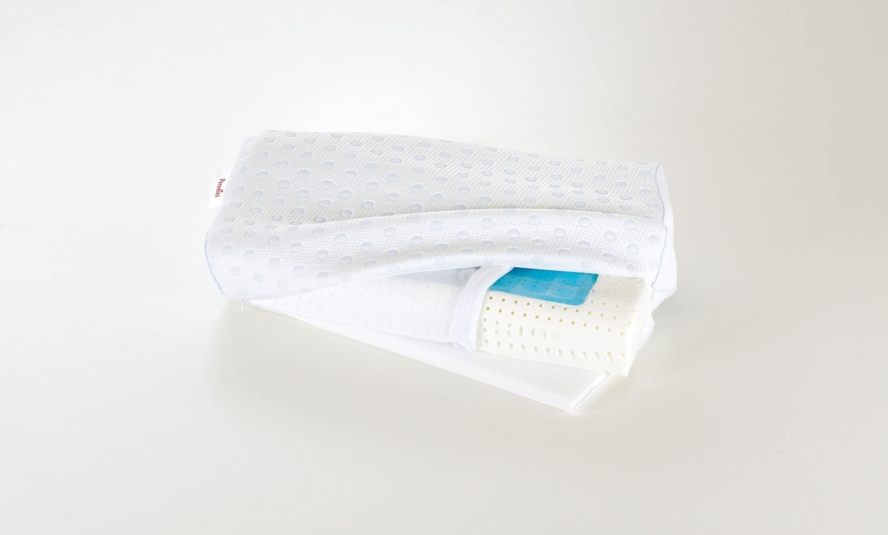 PARADIES Gel-Kissen 40x80 cm Flexogel Relax - thermoregulierend, kühlend | Mit Geleinlage, Kühlung & optimale Luftzirkulation, Höhenanpassung durch Einlegeplatte, Made in Germany