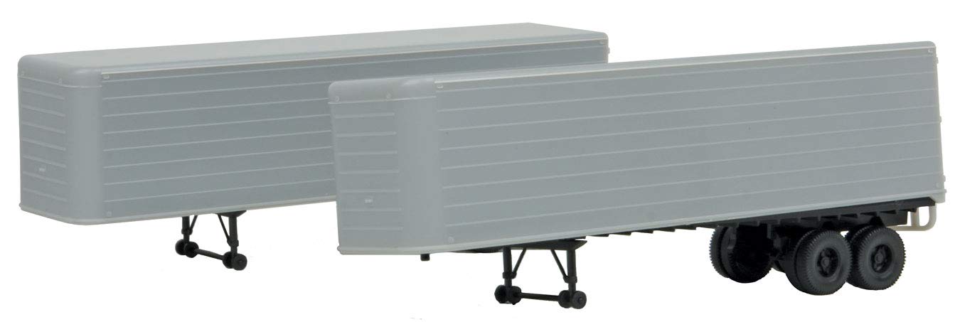 Walthers SceneMaster 2400 35' Fluted-Side Trailer 2-Pack - Kit - Undecorated