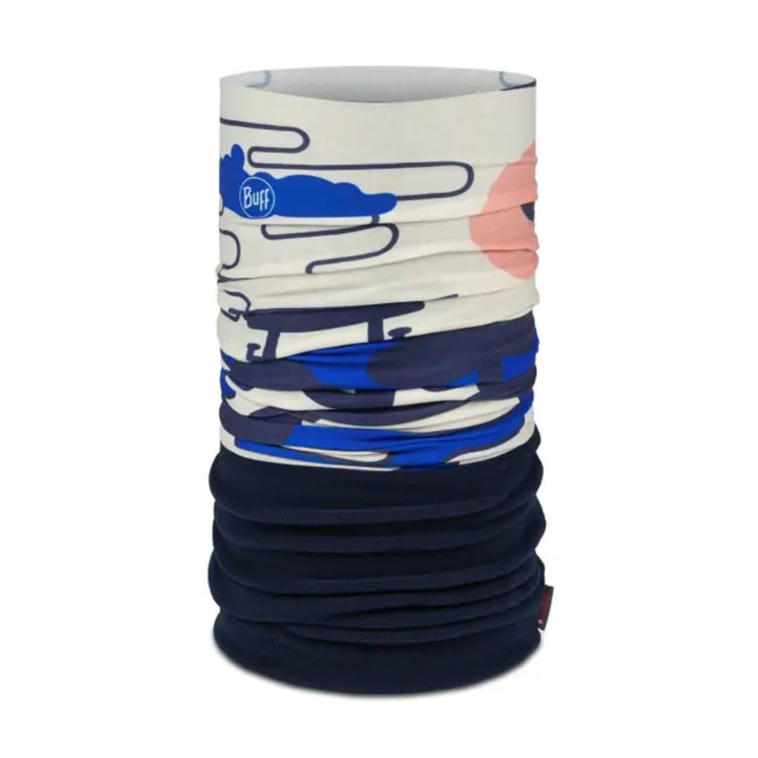 Buff®| Polar Neckwarmer Man Woman Adult, Multifunctional, Warm, Lining, Comfortable, Soft, One Size, Blue