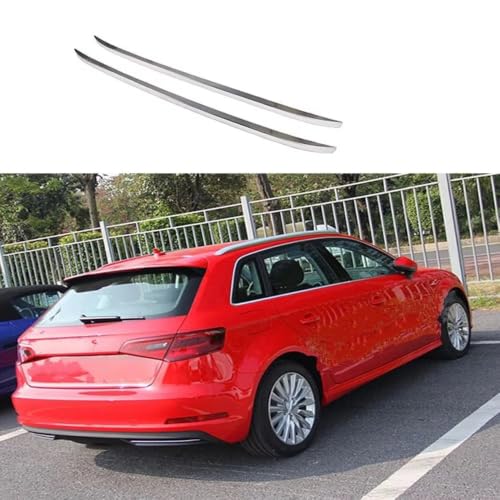 Barras de techo para Audi A3 8V Hatchback 2012-2019 de aluminio color plata 6