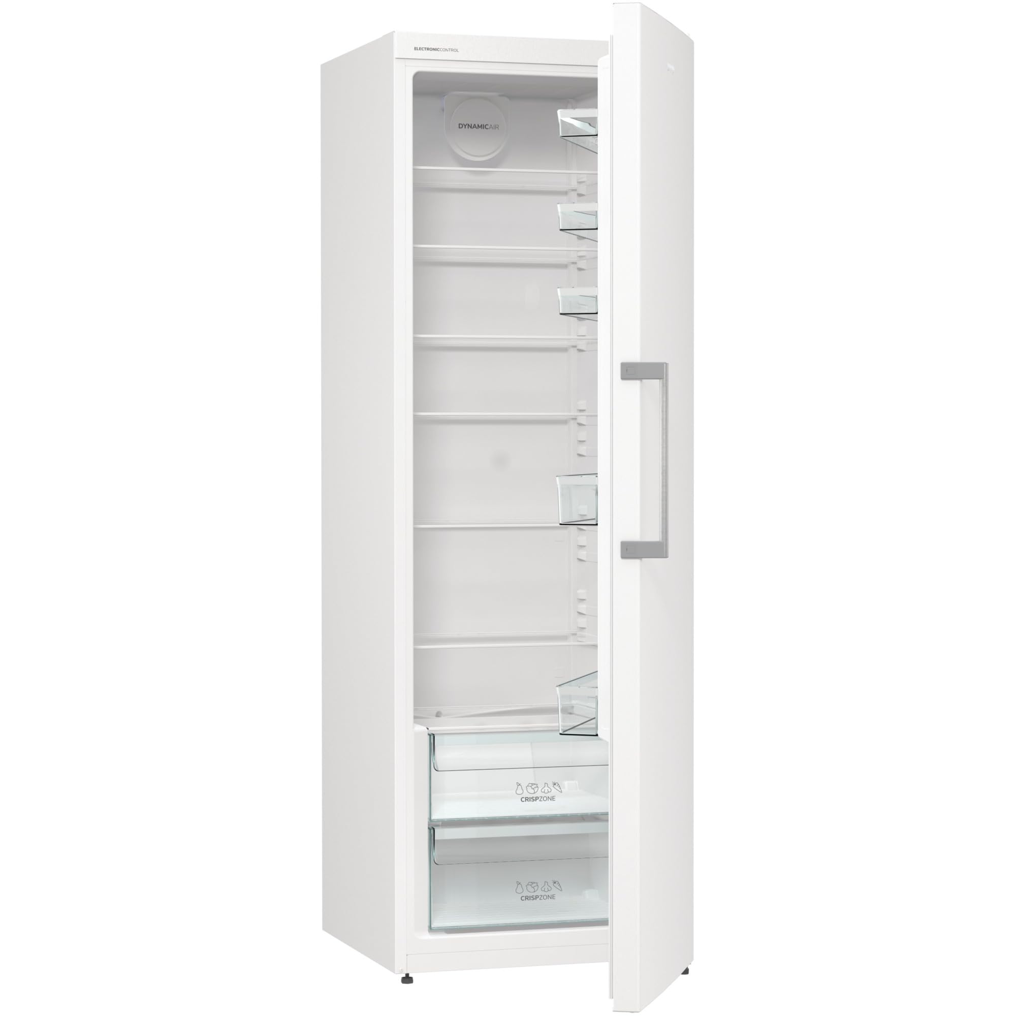 Réfrigérateur Gorenje R619 EES5 - 398L, Inox, 185cm De Hauteur, Refroidissement Dynamique, Fonction SuperCool