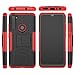 Asuwish Phone Case for Xiaomi Redmi Note 8 with Screen Protector Cover Flim and Stand Kickstand Slim Hard Rugged Hybrid Cell Accessories Xiami Xiomis Xiome Redme Note8 Notes 8s Cases Black Red