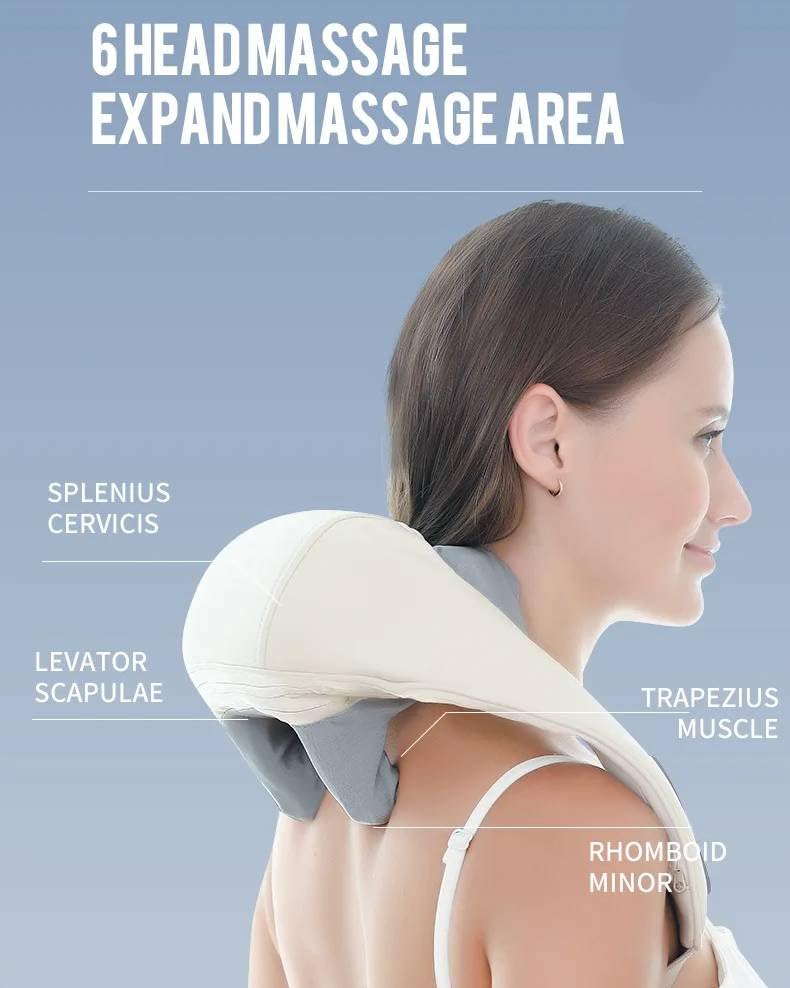 NEVENUE - Shiatsu Relax Massager | Electric Full-Body Deep Tissue Massage Machine for Neck, Shoulder, Back, Arms, Legs & Muscle Pain Relief | Portable & Rechargeable NEVENUE - Shiatsu Relax Massager | Electric Full-Body Deep Tissue Massage Machine for Neck, Shoulder, Back, Arms, Legs & Muscle Pain Relief | Portable & Rechargeable