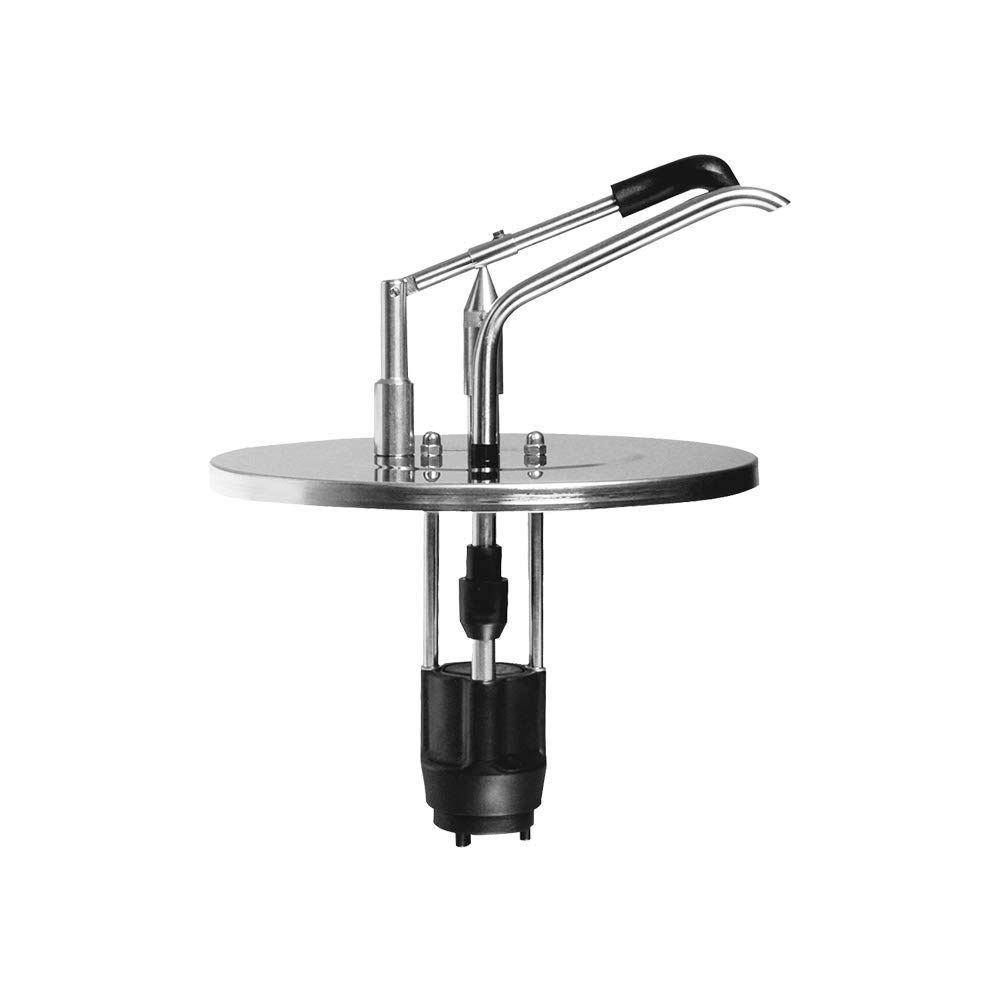 GASTROBACK 3 Liter Hebeldosierspender EDU-3, Saucenbar, Edelstahl-Dispenser, Ketchup-, Mayonaise-, Senf-Spender, Saucenspender, Dosierspender