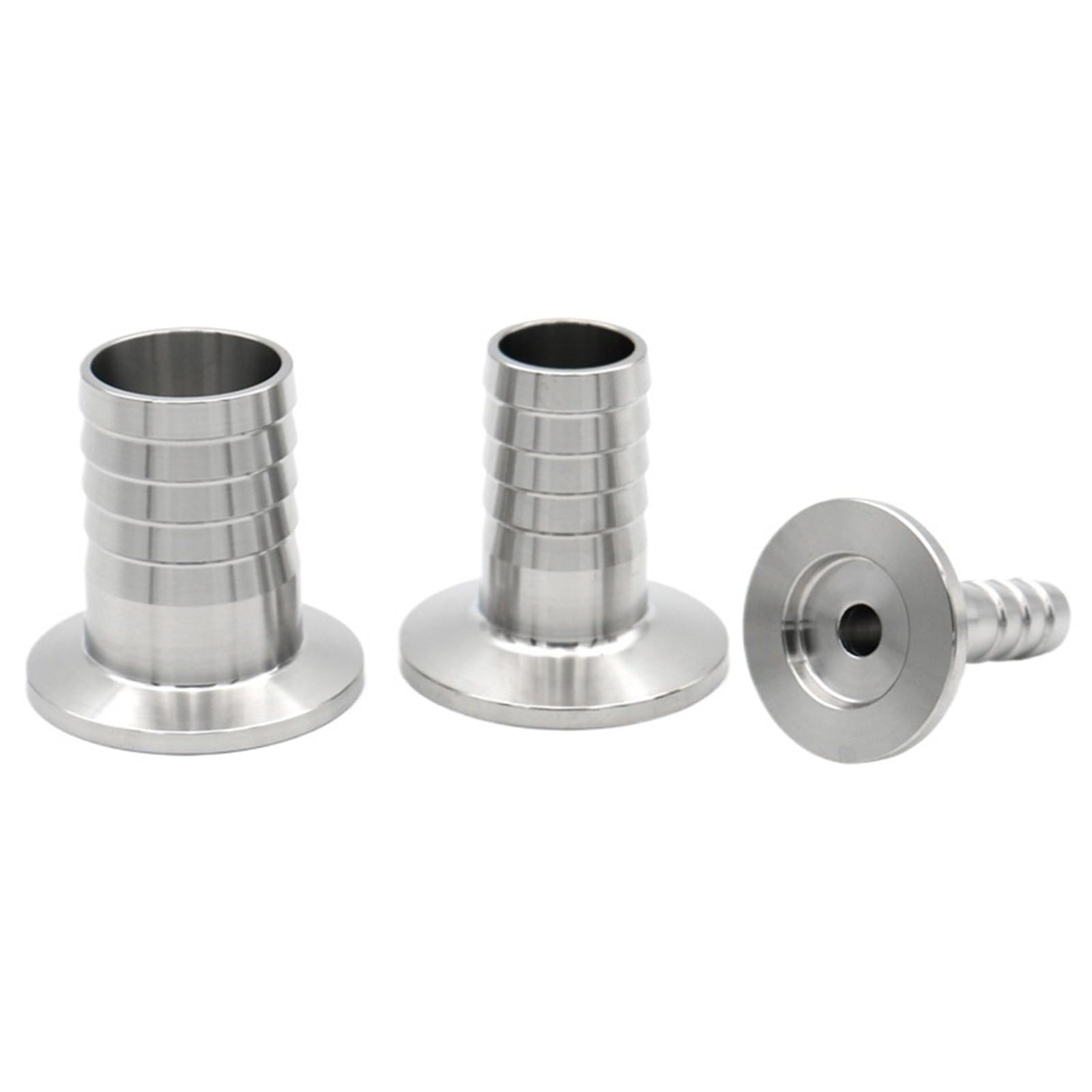 1 Uds KF10 KF16 KF25 KF40 KF50 brida de vacío manguera Junta de lengüeta 304 accesorio de tubería sanitaria de acero inoxidable OD 6 8 13 16 20 25 32 40 50mm(KF40-20mm)