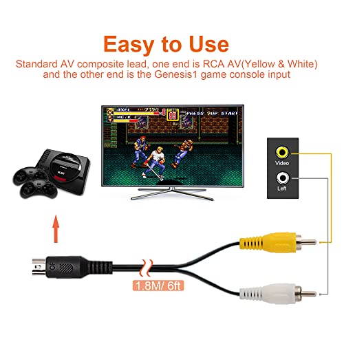 image for CUENSTOP Power Supply and AV Cable for Genesis 1, AC Power Cord and Au