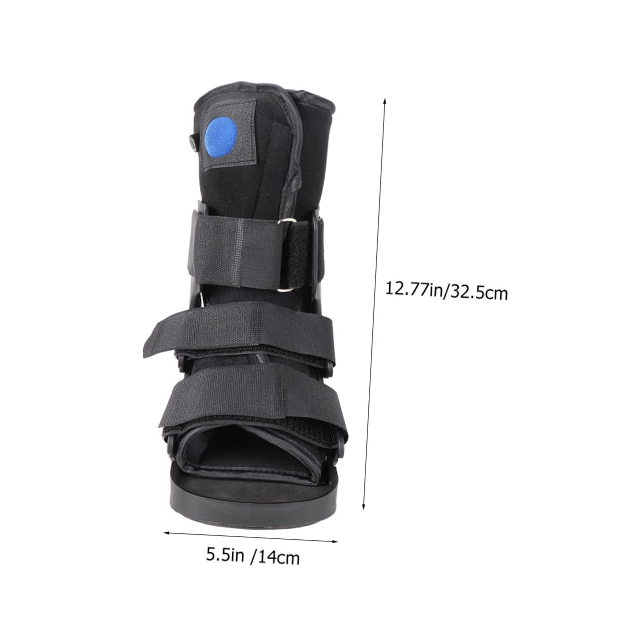 FOMIYES Walking Boot for Sprained Ankle and Foot Fixing Brace, Low-top Ankle Stabilizer Shoe with Inflatable Cushion, Medical Orthopedic Support for Adult and Pediatric Post-surgery