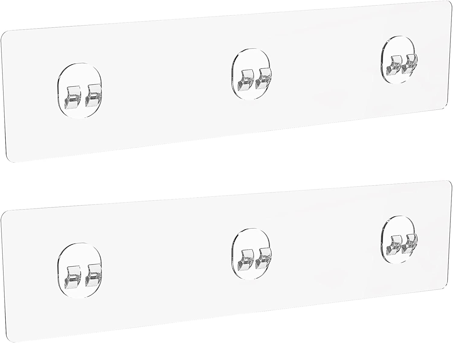 Moforoco B2 Pack Shower Caddy Adhesive for Replacement, Strong Adhesive for Shower Caddy, Soap Holder, Transparent Stick for Shower Organizer Storage Shelves Replacement Stickers