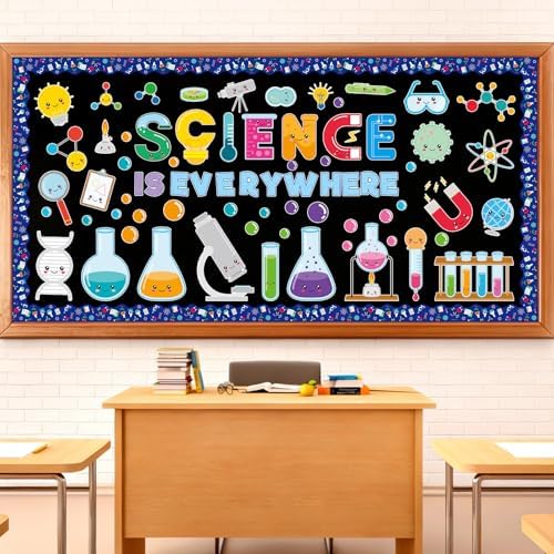 Ceiba Tree 94Pcs Science Bulletin Board Decorations Science Fun C...