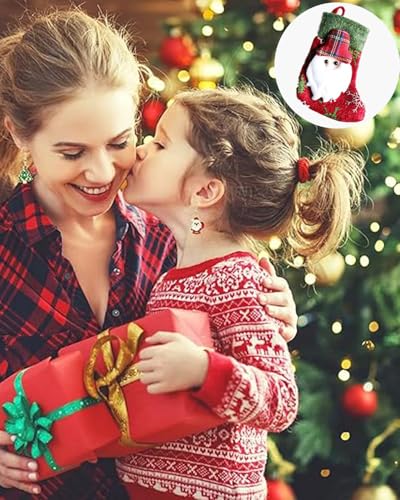 Image of 6 PCS Christmas Stockings, Stockings Christmas, Christmas Decorations, Christmas Stocking Classic Socks for Xmas Home Decor, Christmas Socks, Christmas Stockings, Christmas Decorations Items